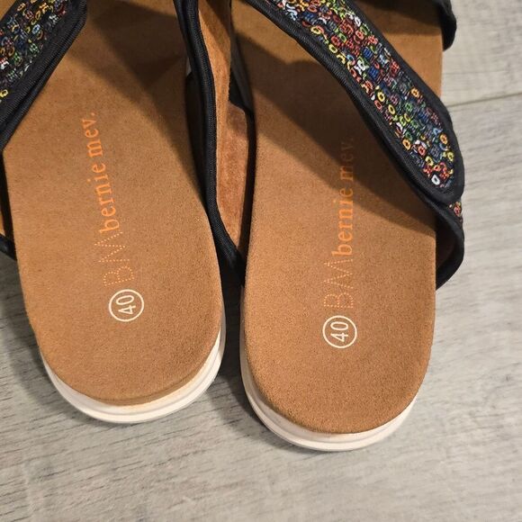 Bernie Mev Apollo Slide Sandals Black Multicolor Size US 9 - Picture 7 of 8